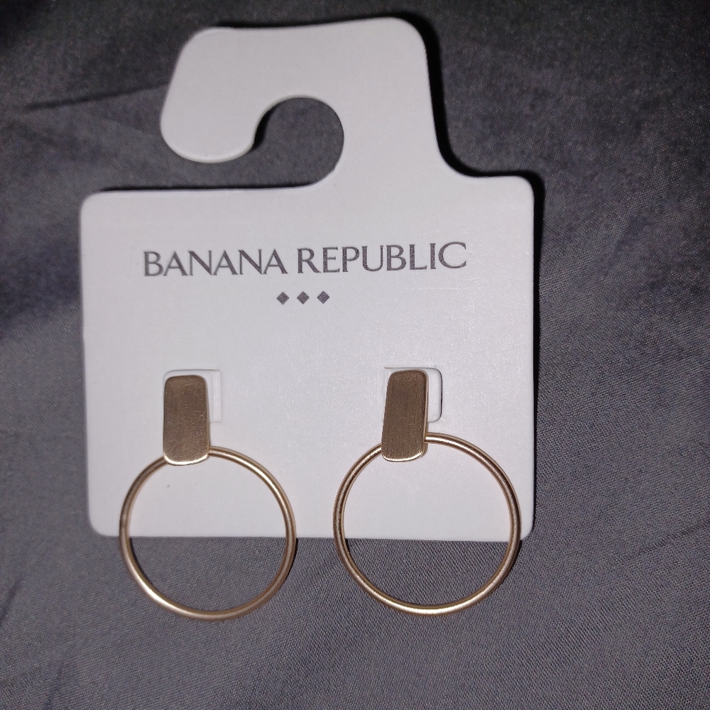 Gold hoop earrings